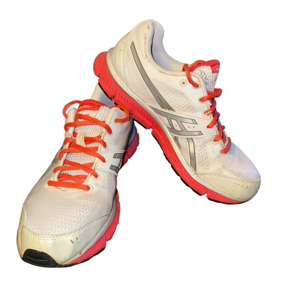 Asics Gel Flash White Red/Orange Women’s Gym/Running Shoes Size 8.5
EUC - Picture 1 of 7